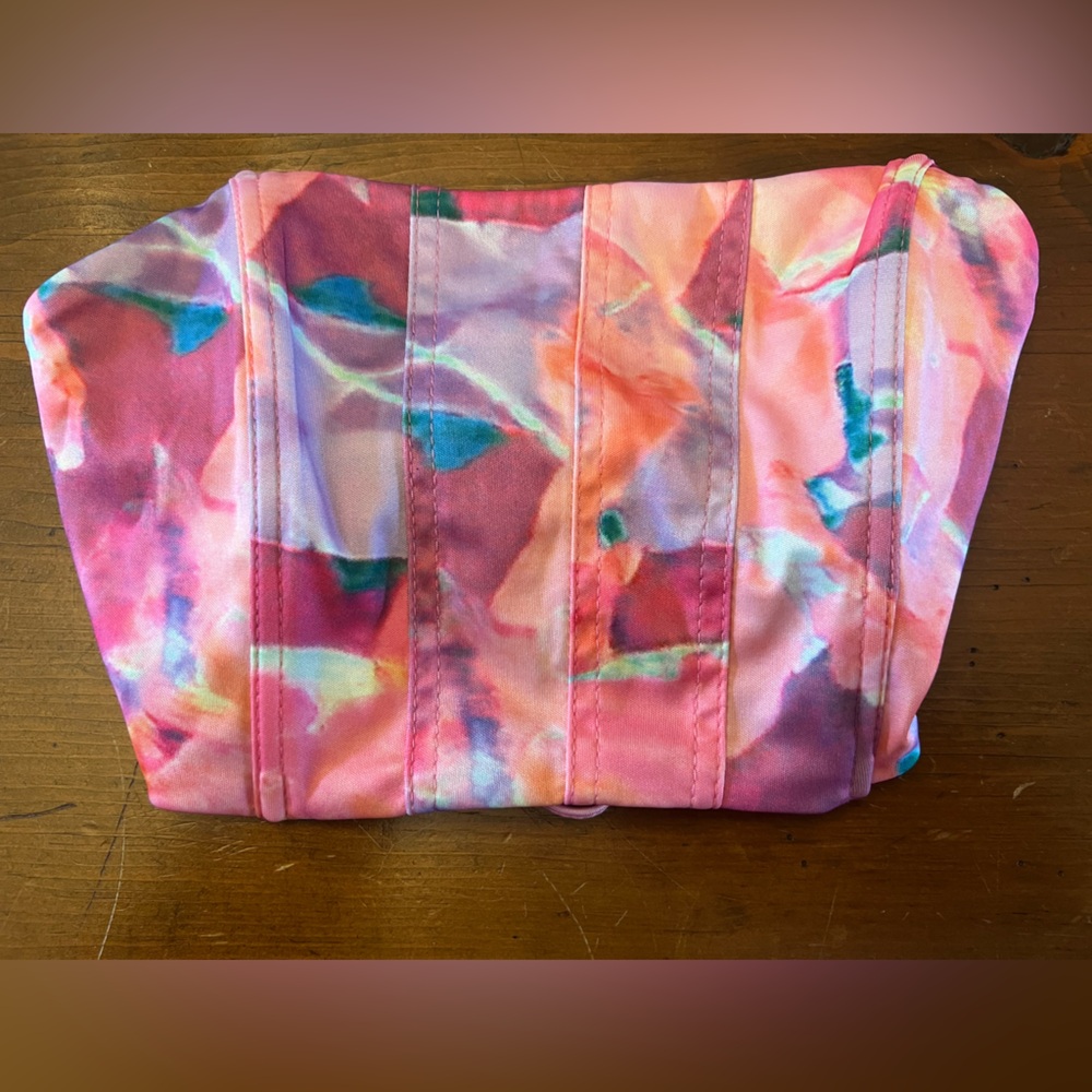 Colorful Corset Crop Top XS